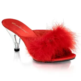 3" Heel Fur Sandal (BELLE-301F)