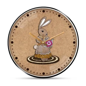 Amazing rabbit art wall clock