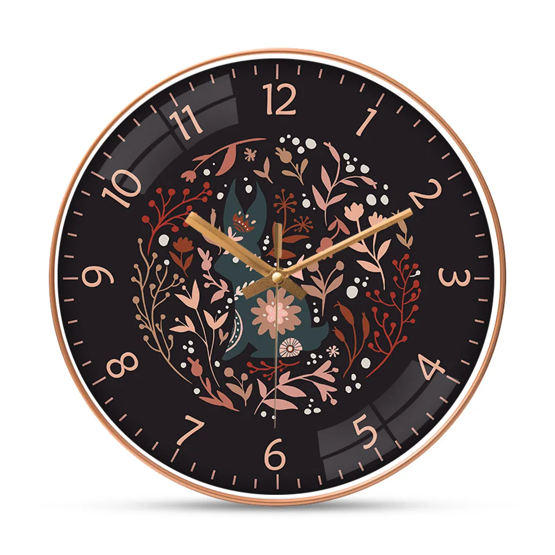 Amazing rabbit art wall clock