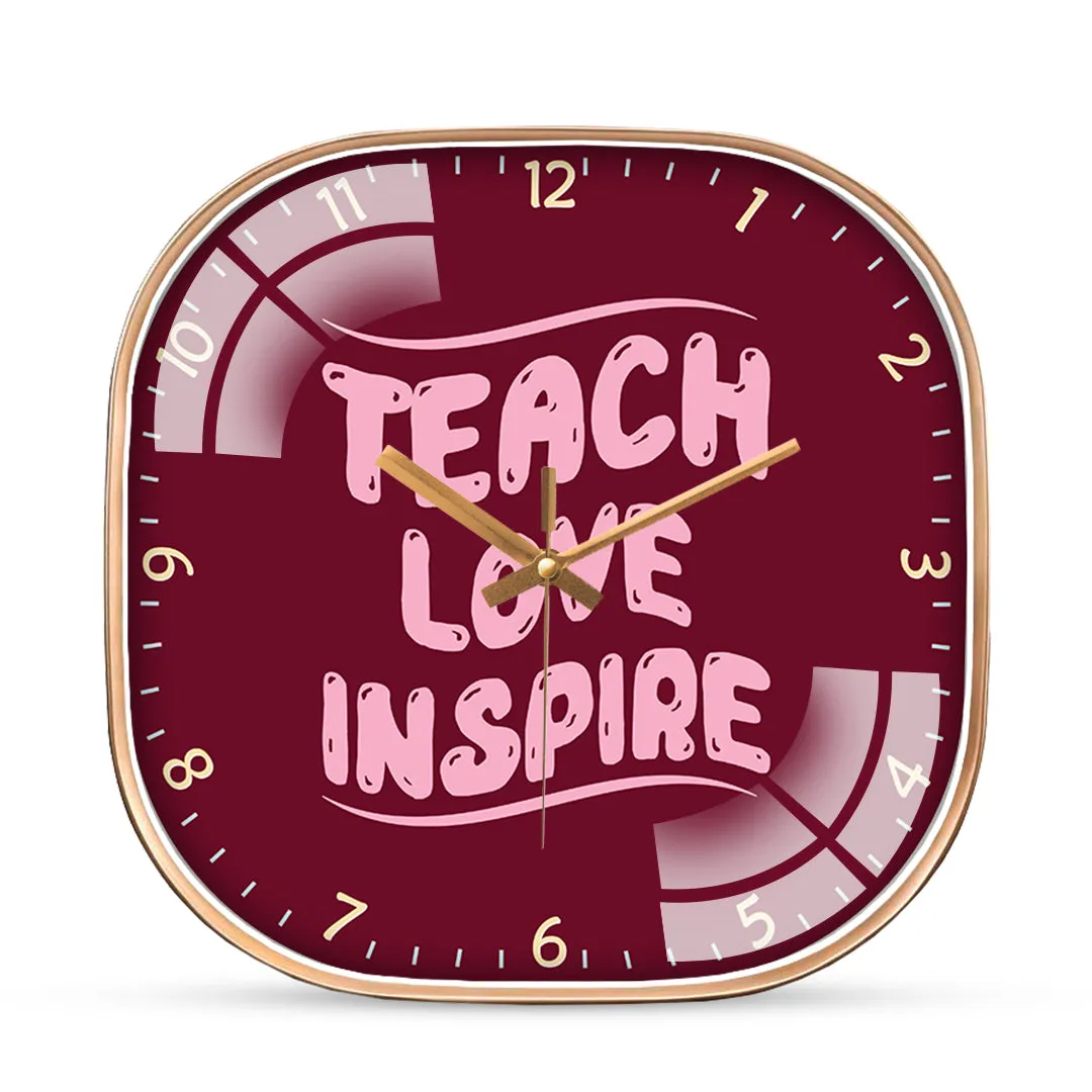 Amazing teacher quotes wall clock