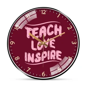 Amazing teacher quotes wall clock