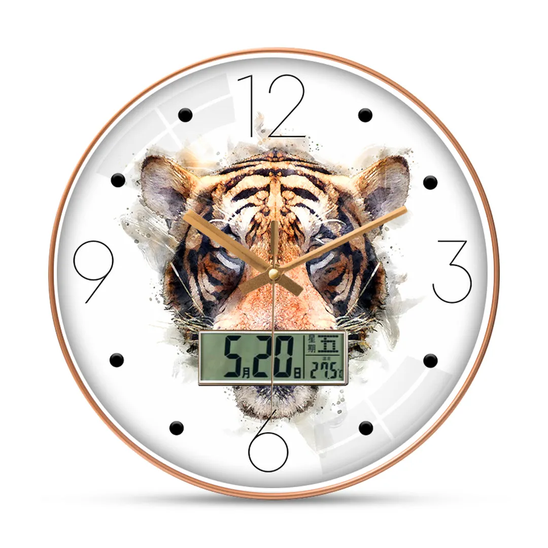 Amazing tiger art wall clock