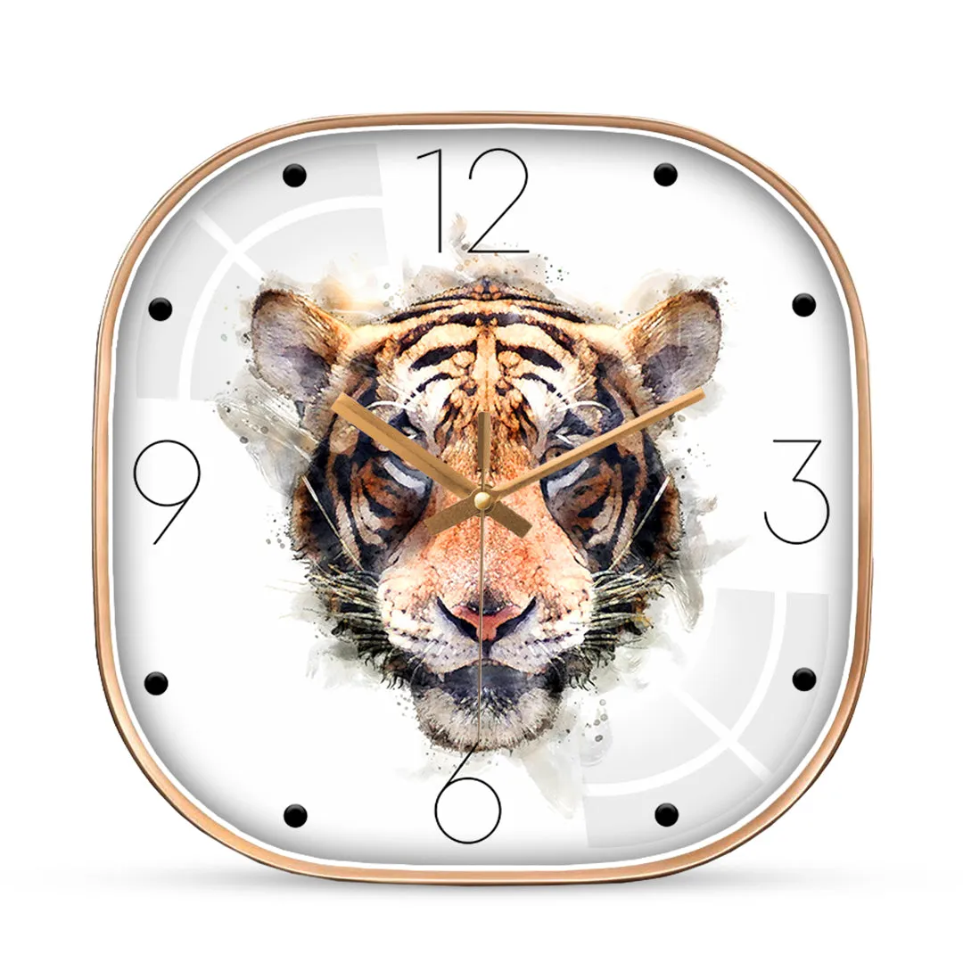 Amazing tiger art wall clock