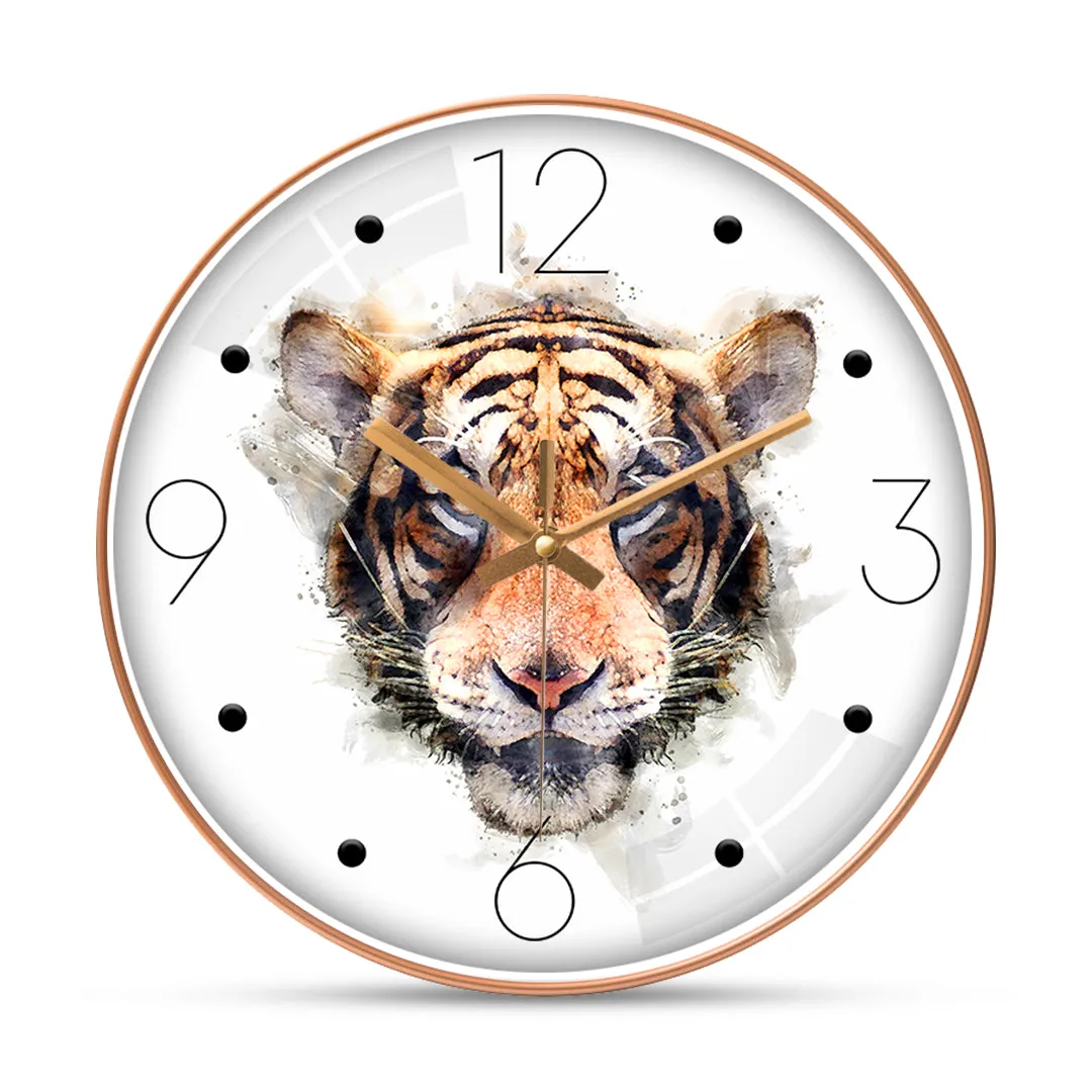 Amazing tiger art wall clock