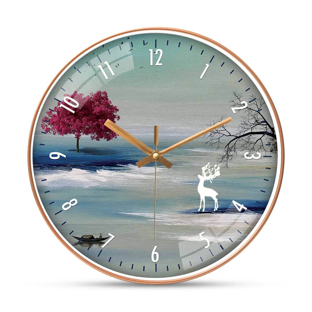 Art abstract wall clock