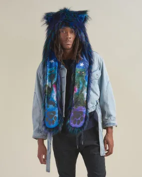 Artist Edition Lora Zombie Galaxy Cat Faux Fur Hood | Men's