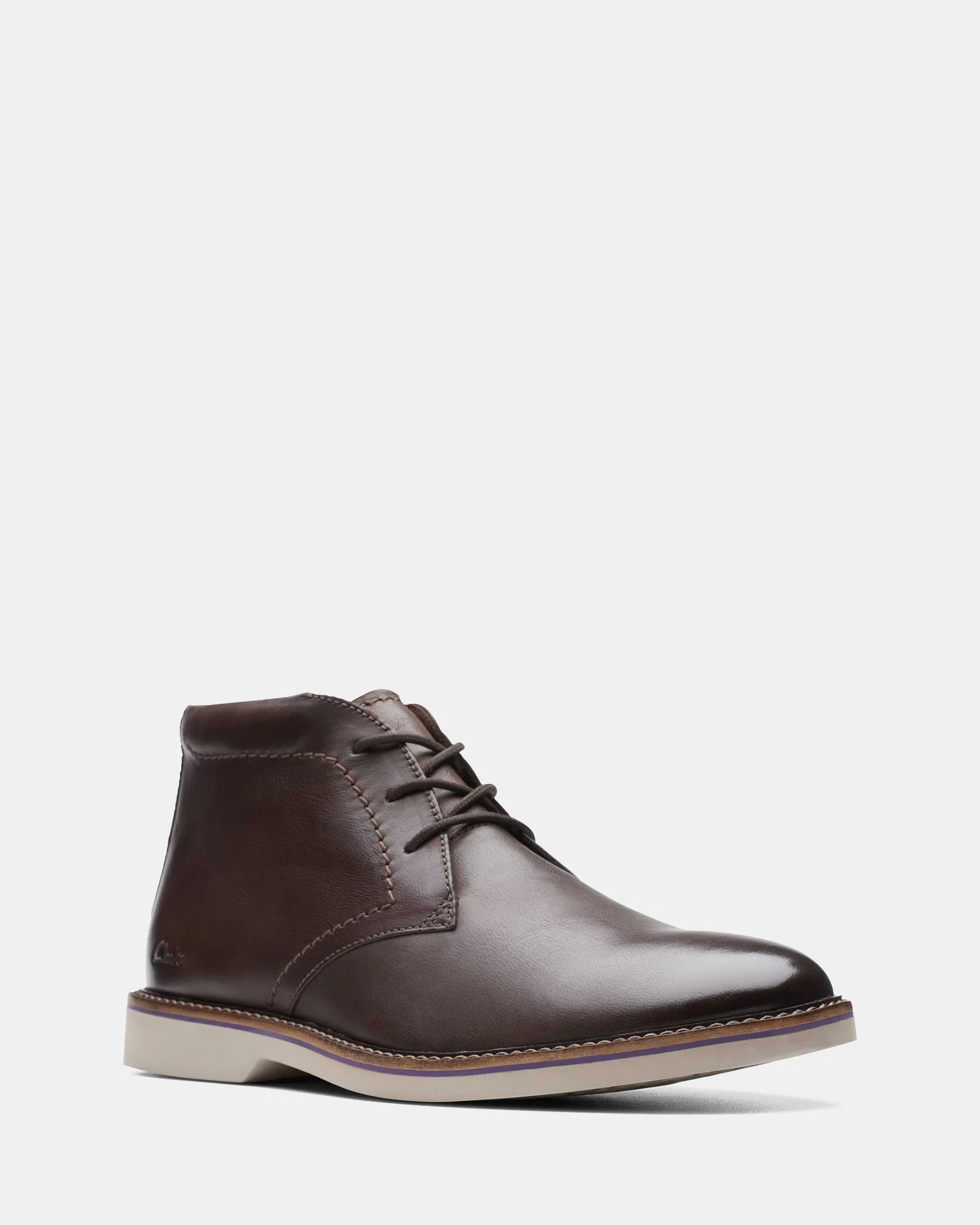 Atticus Lt Hi Dark Brown Leather