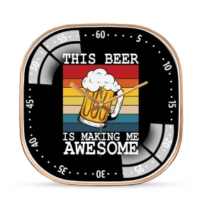 Awesome Beer Quotes Wall Clock