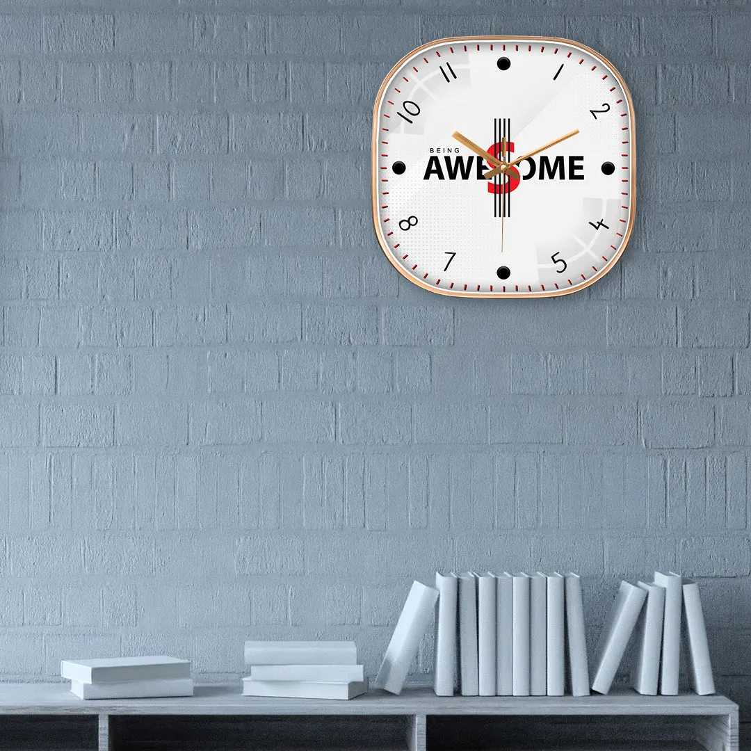 Awesome motivational wall clock