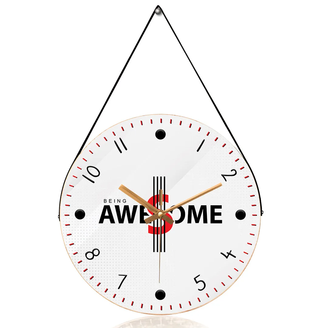 Awesome motivational wall clock