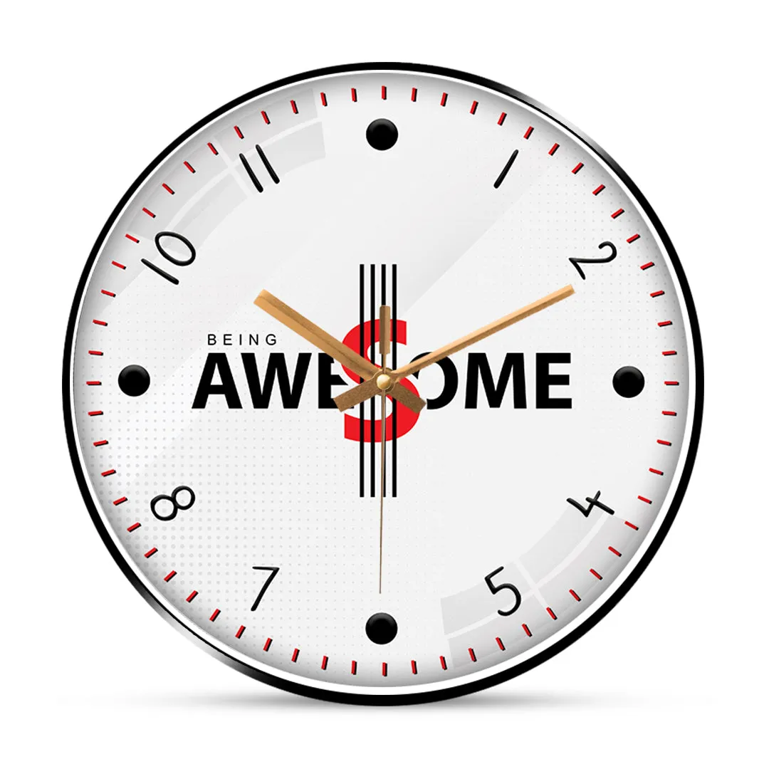 Awesome motivational wall clock