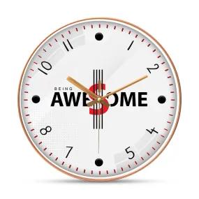 Awesome motivational wall clock