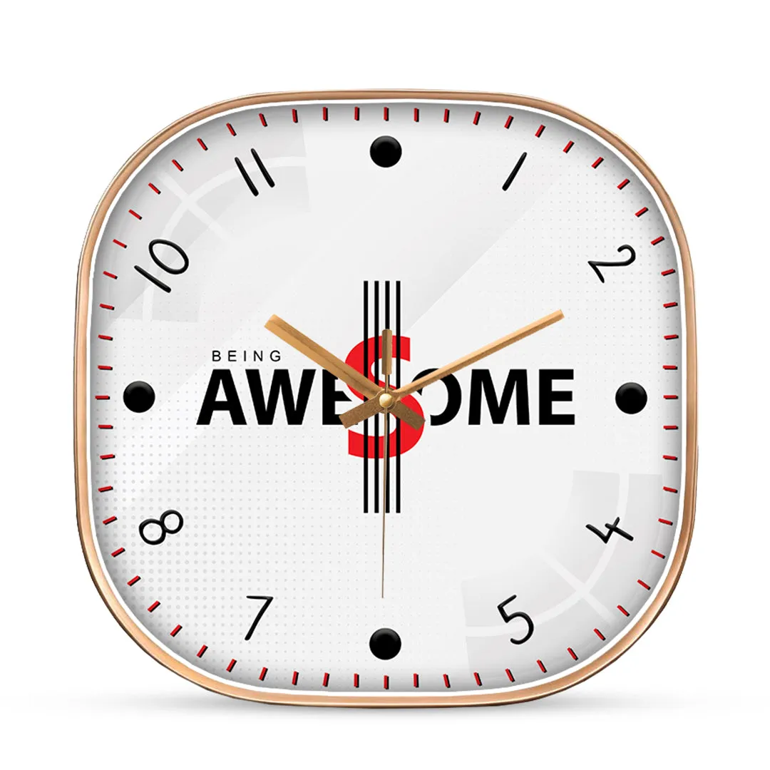 Awesome motivational wall clock