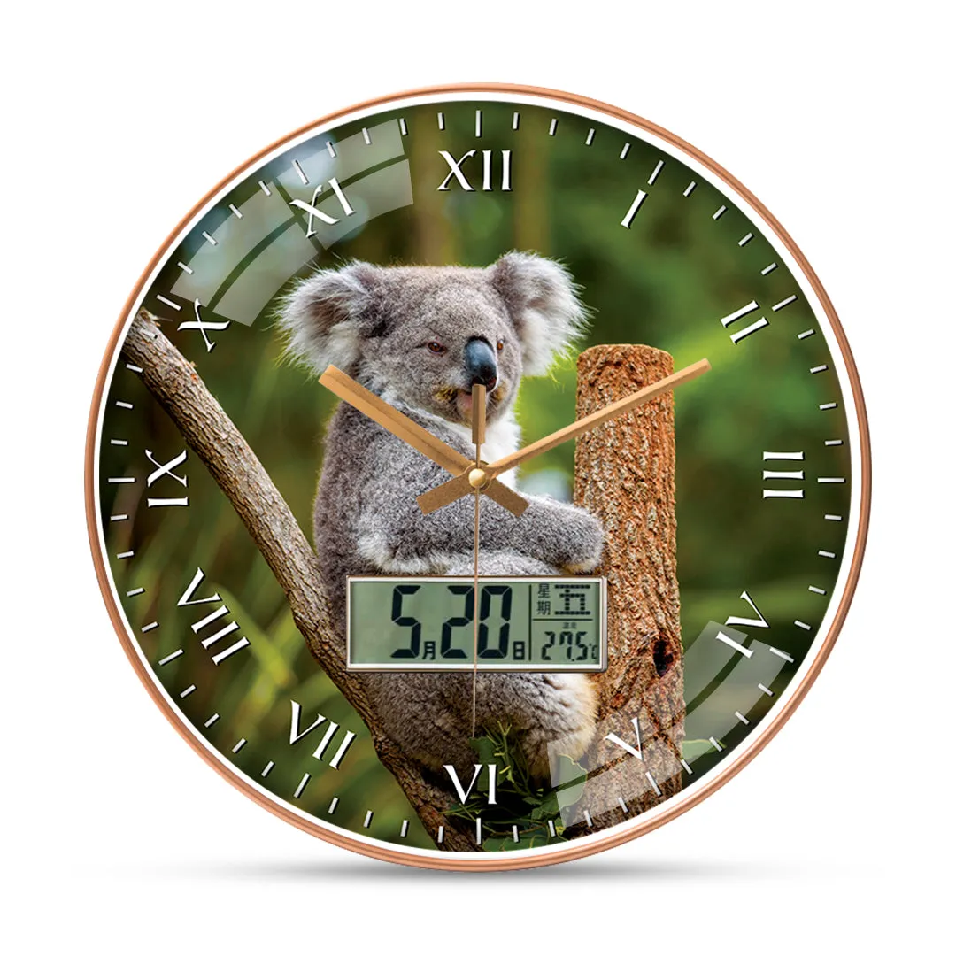 Baby koala wall clock