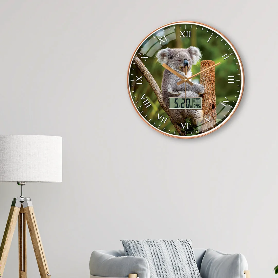 Baby koala wall clock