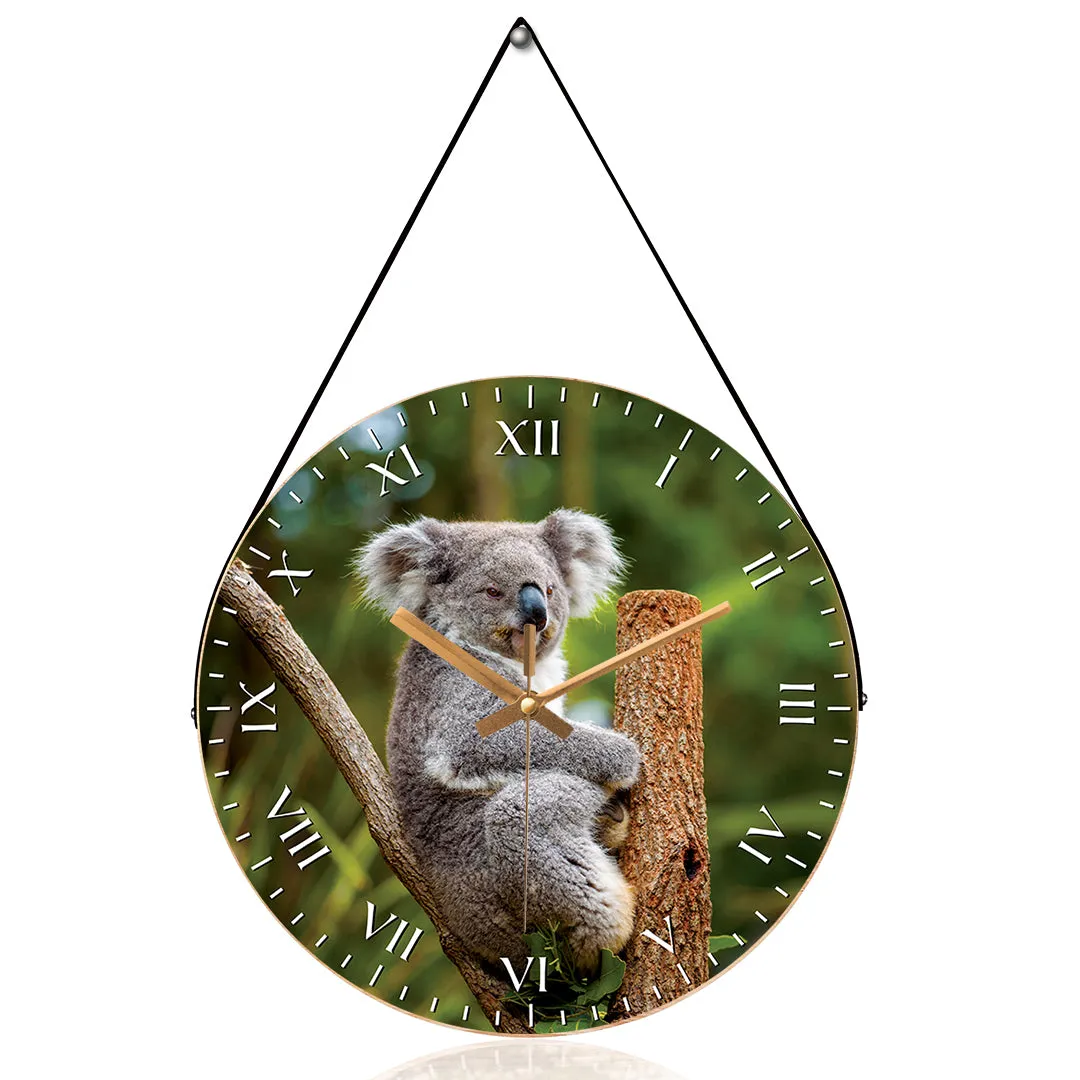 Baby koala wall clock