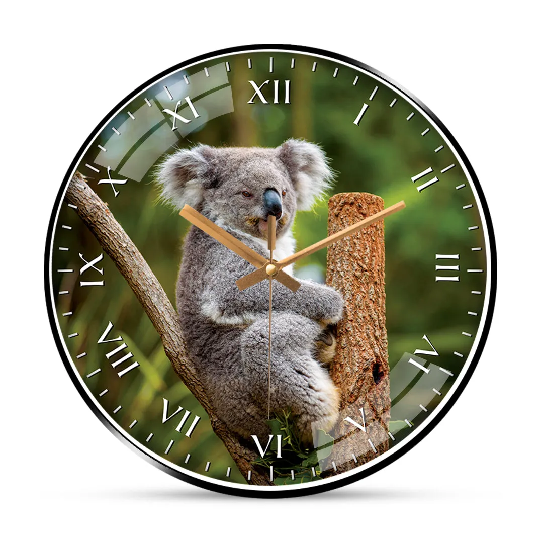 Baby koala wall clock