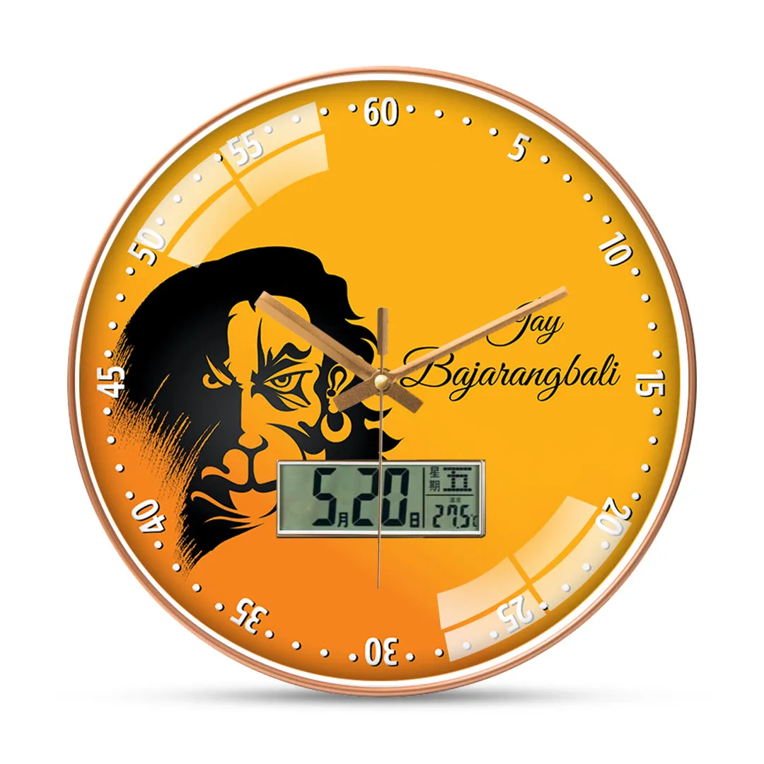 Bajrangbali hanuman art wall clock