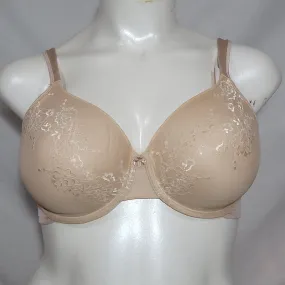 Bali DFD653 Lace Desire Full Coverage Underwire Bra 38DD Nude NWT