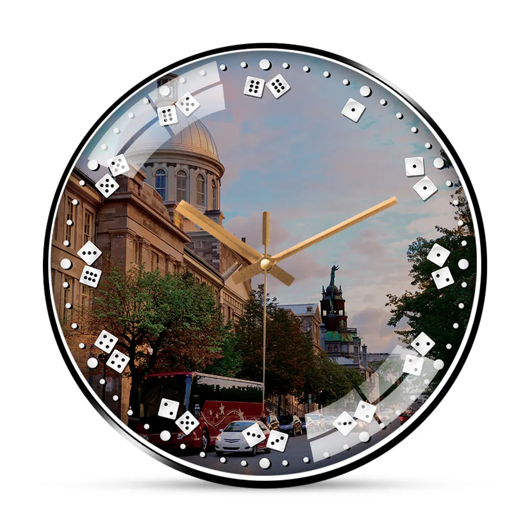 Beautiful Buildings Montreal Wall Clock