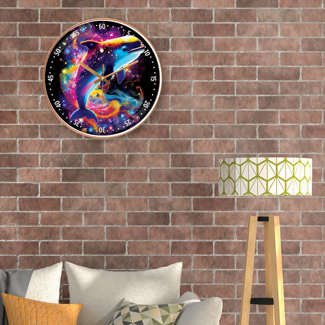 Beautiful fish wall clock