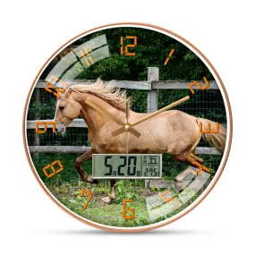 Beautiful horse wall clock