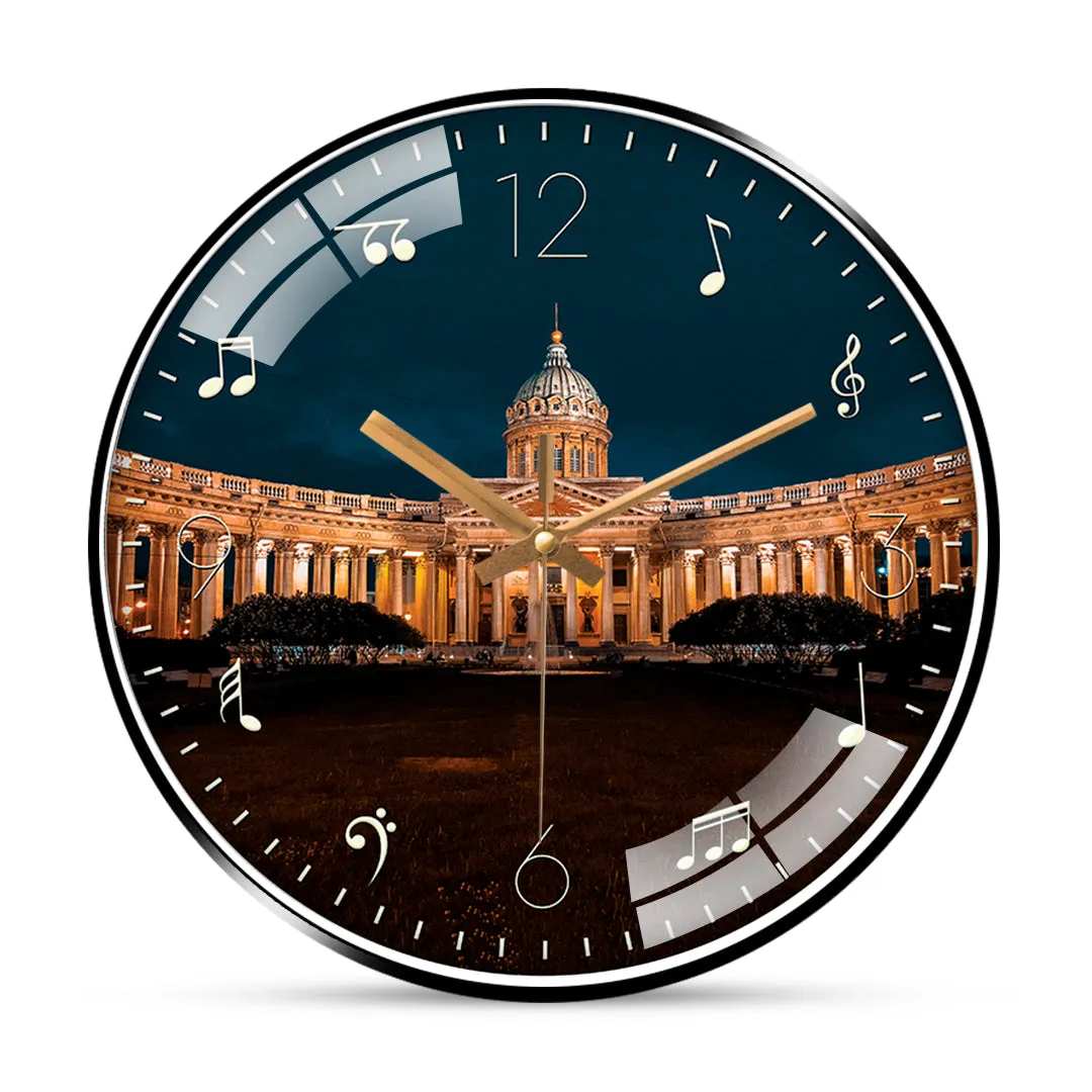 Beautiful place of kazan city wall clock