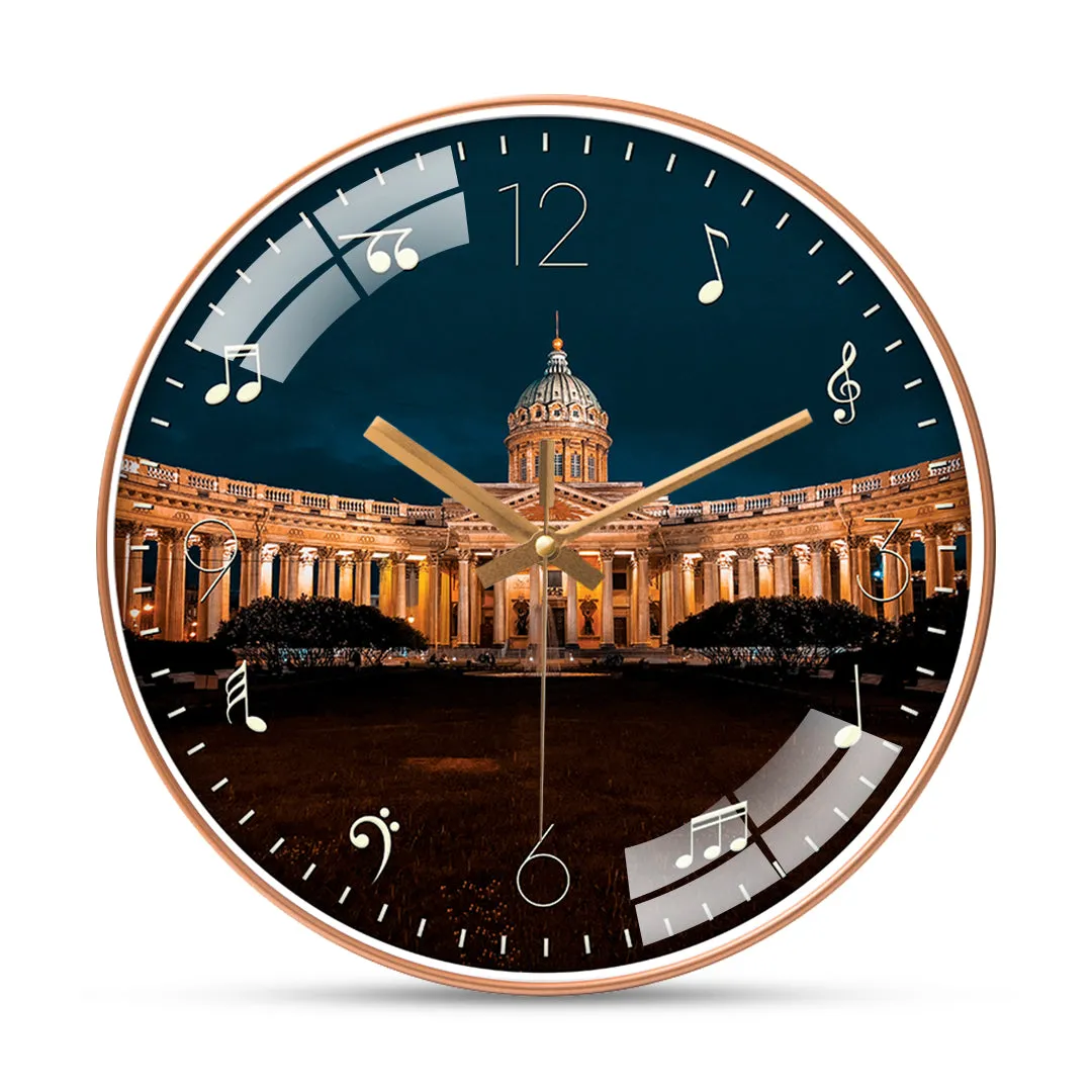 Beautiful place of kazan city wall clock