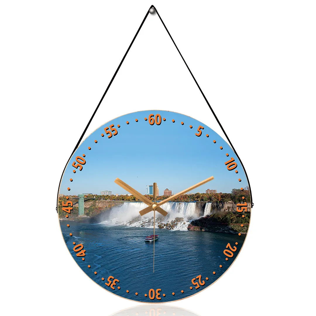 Beautiful View of Niagara Fall Wall Clock