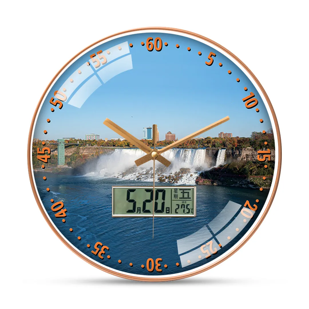 Beautiful View of Niagara Fall Wall Clock