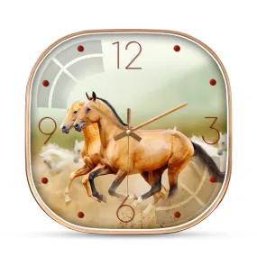 Beautiful wild horse wall clock