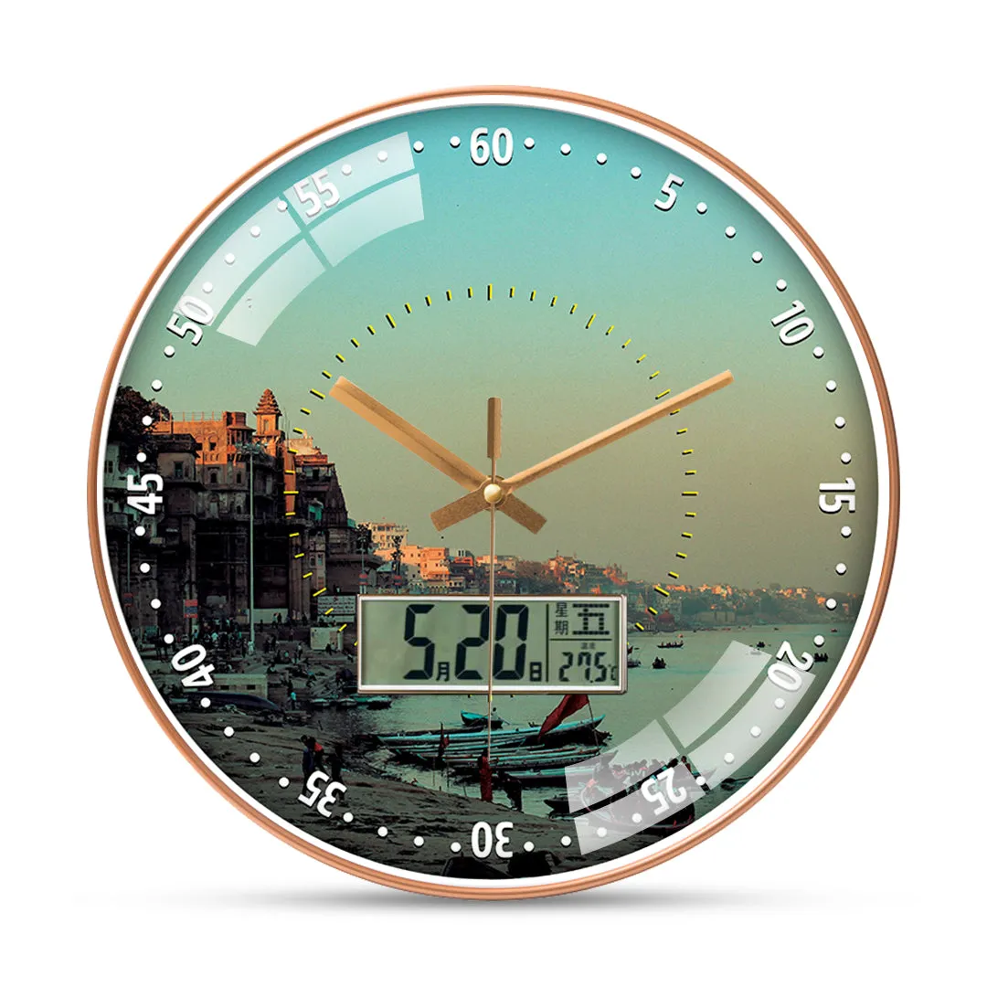 Beauty of rishikesh wall clock