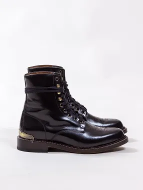 Bright Shoemakers, Western Lace Boot, Antic Black