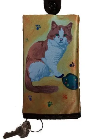 Cat Key Case - Paw in the Paint