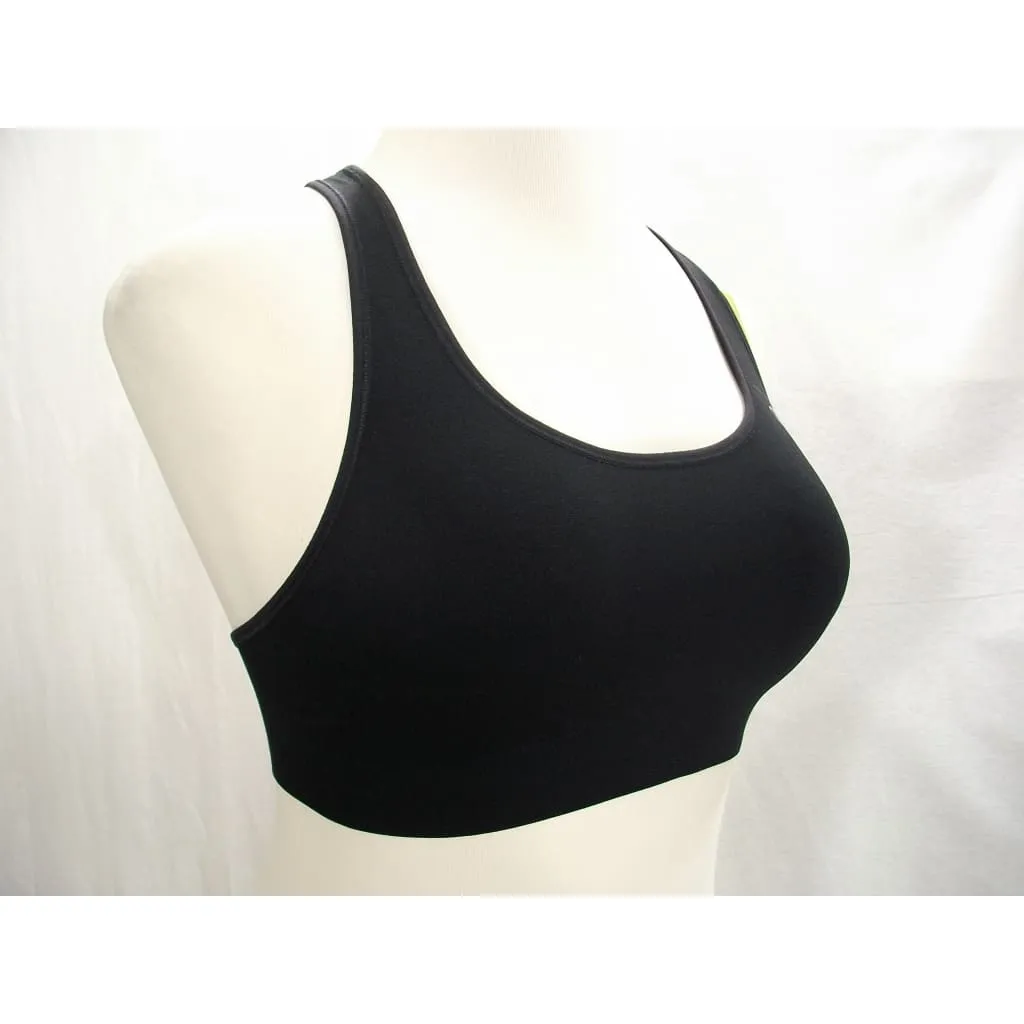 Champion B9504 Absolute Racerback Sports Bra SmoothTec Band MEDIUM Black NWT