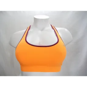 Champion B9504 Absolute Racerback Sports Bra with SmoothTec Band MEDIUM Orange NWT