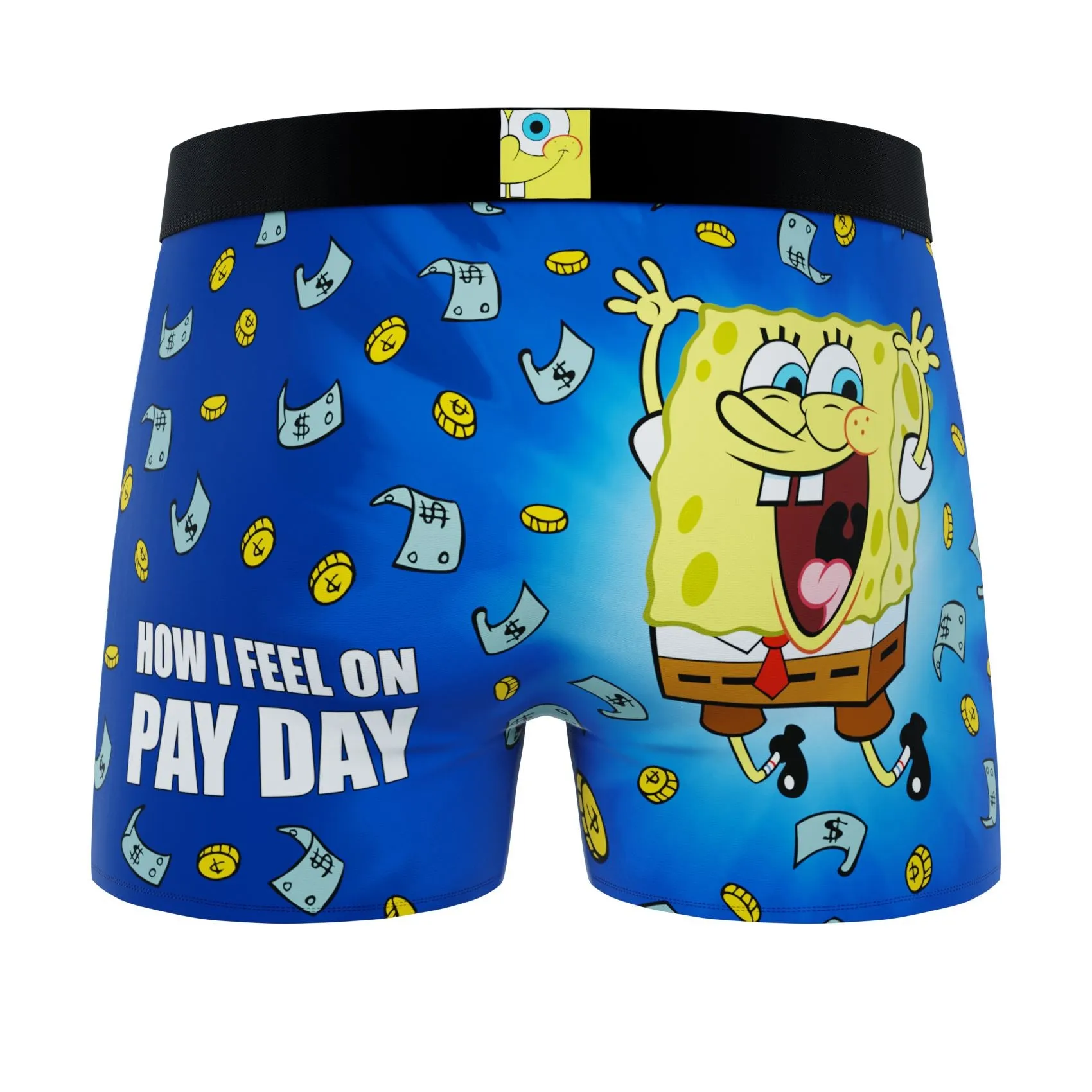 CRAZYBOXER Spongebob Food Chain Men's Boxer Briefs (2 pack)