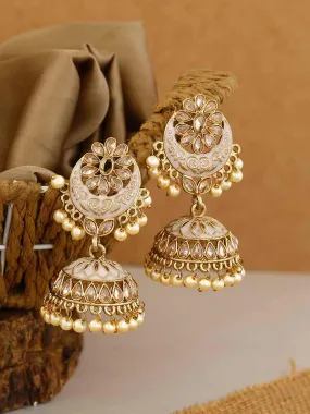 Crepe Shakuntala Jhumkis