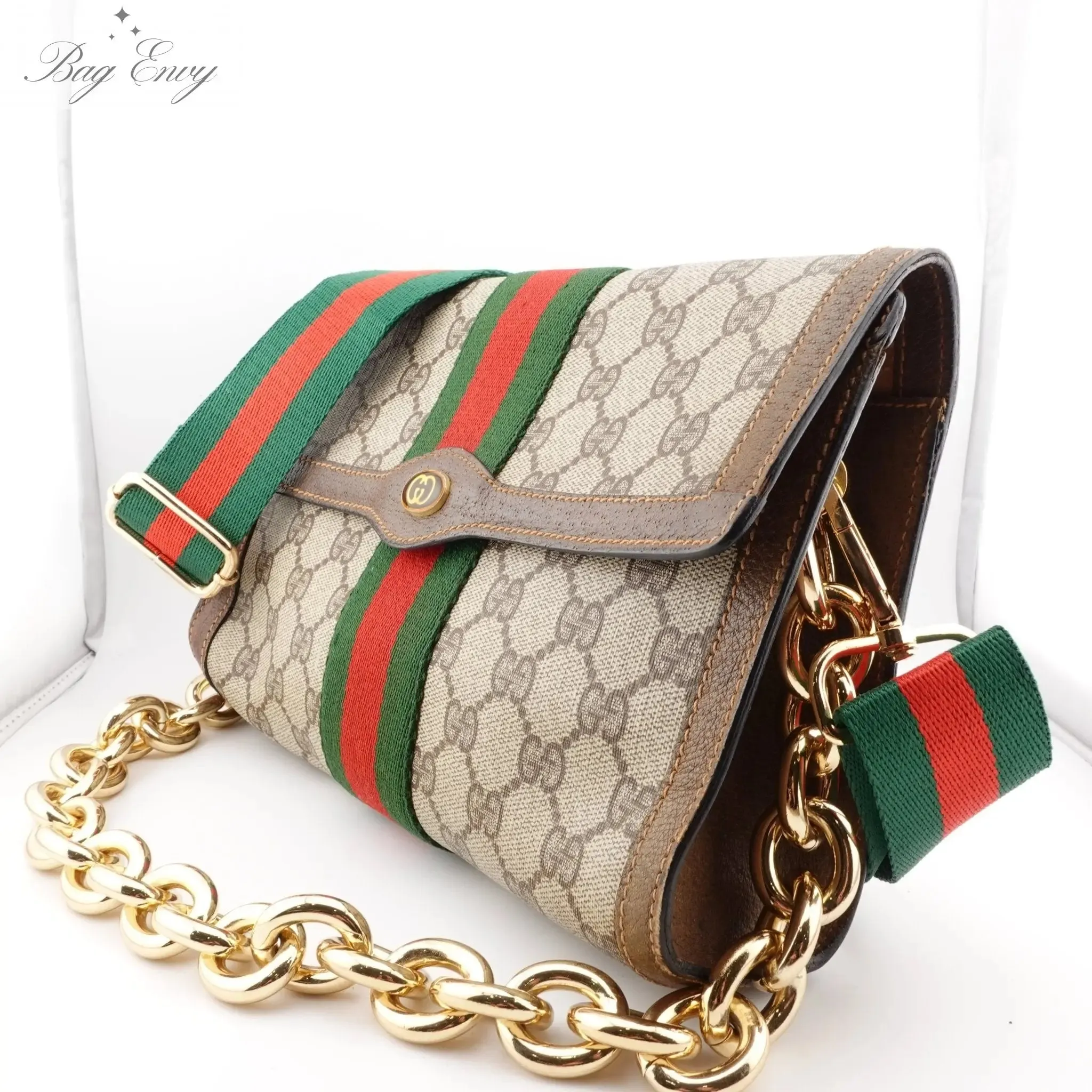 GUCCI Medium Ophidia Clutch with Strap