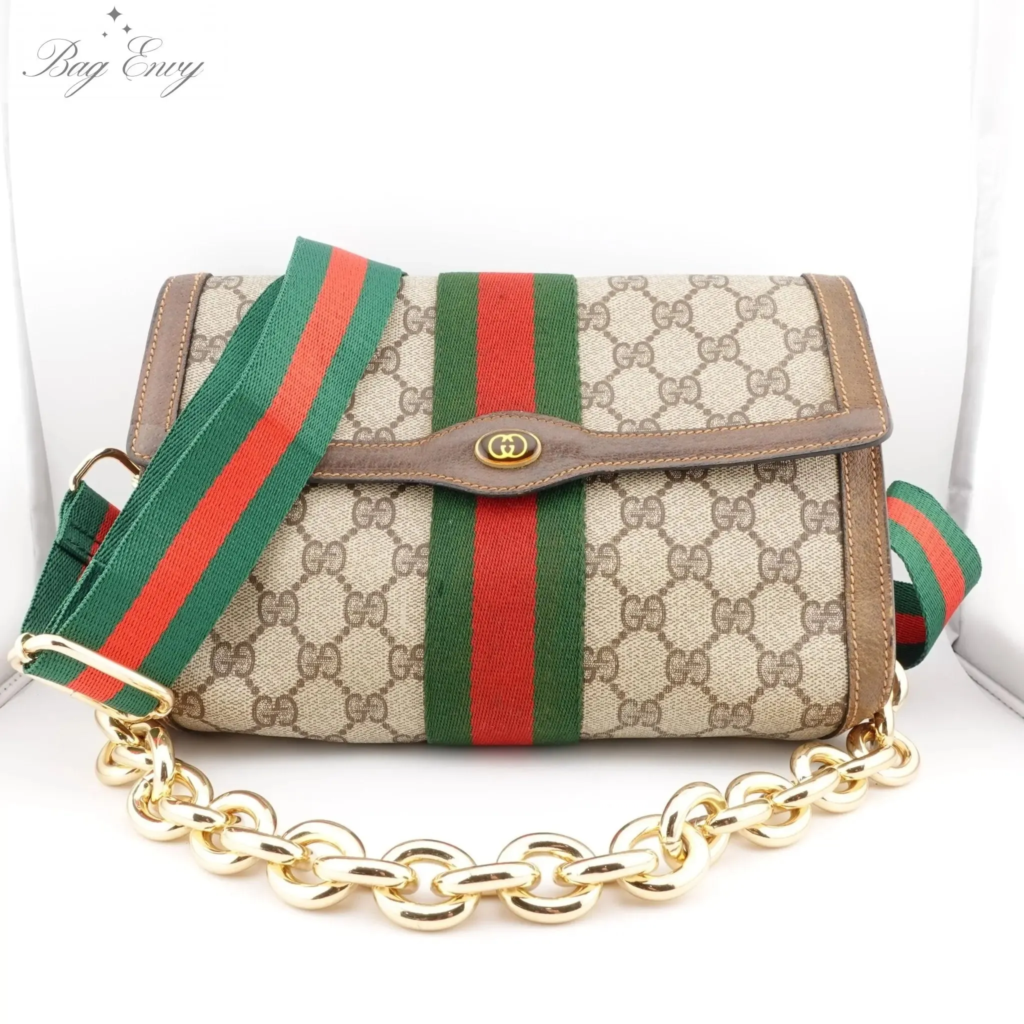 GUCCI Medium Ophidia Clutch with Strap