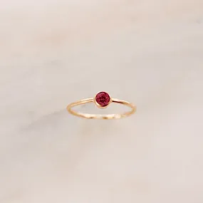 July Birthstone Ring ∙ Pink Ruby