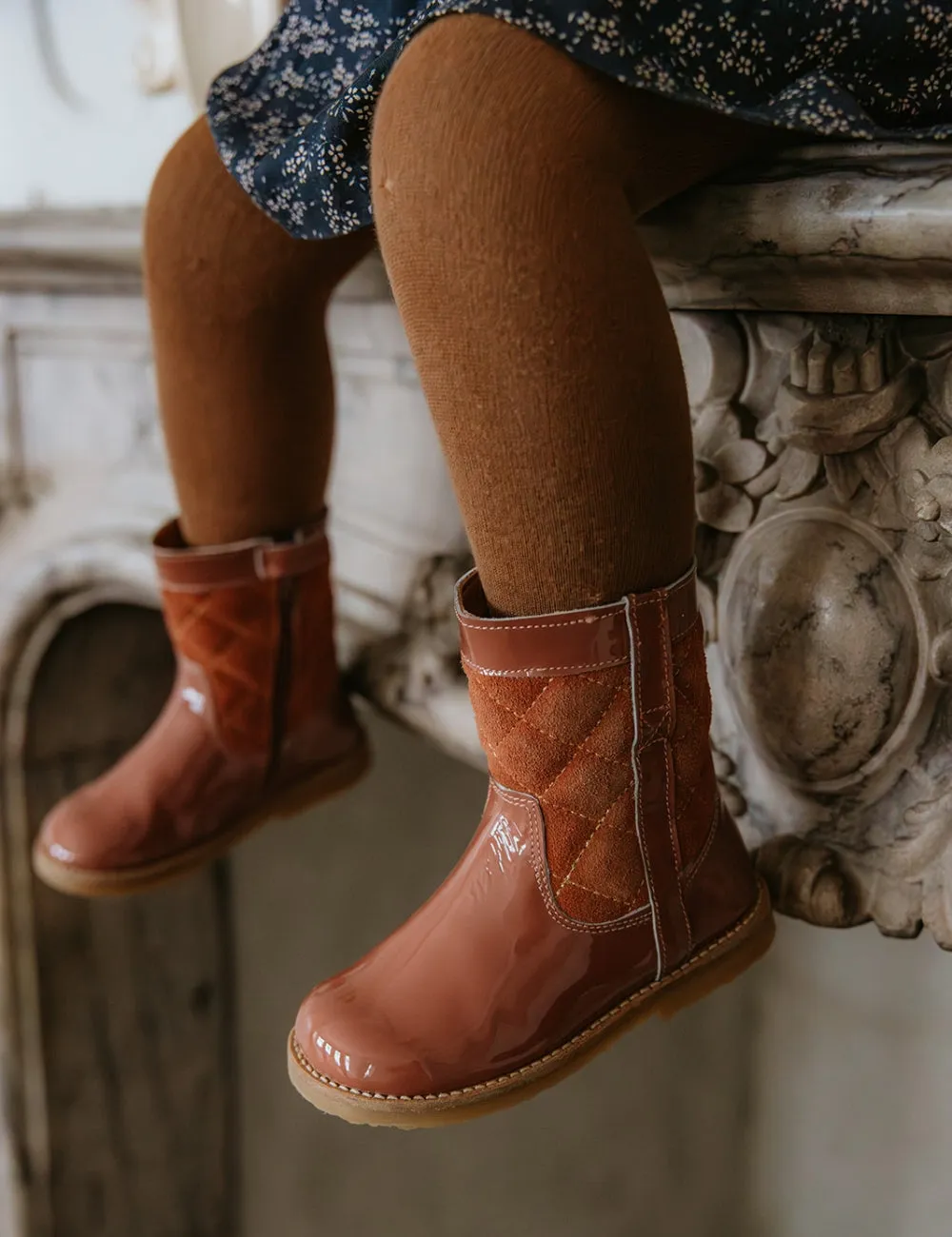 Lorride Boot - Rose Clay Patent