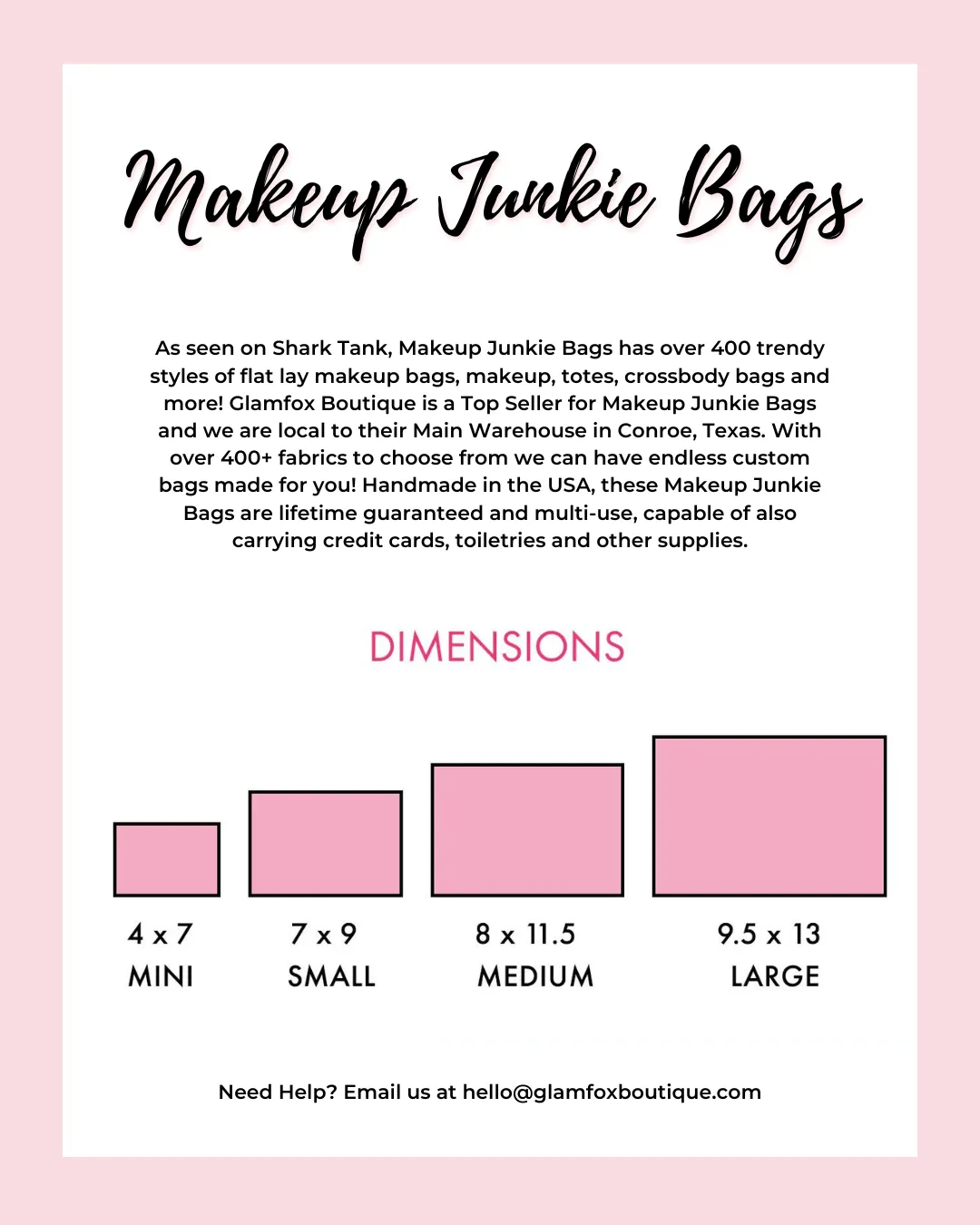 Makeup Junkie Bags - Whimsy Flat Lay [Ready to Ship]