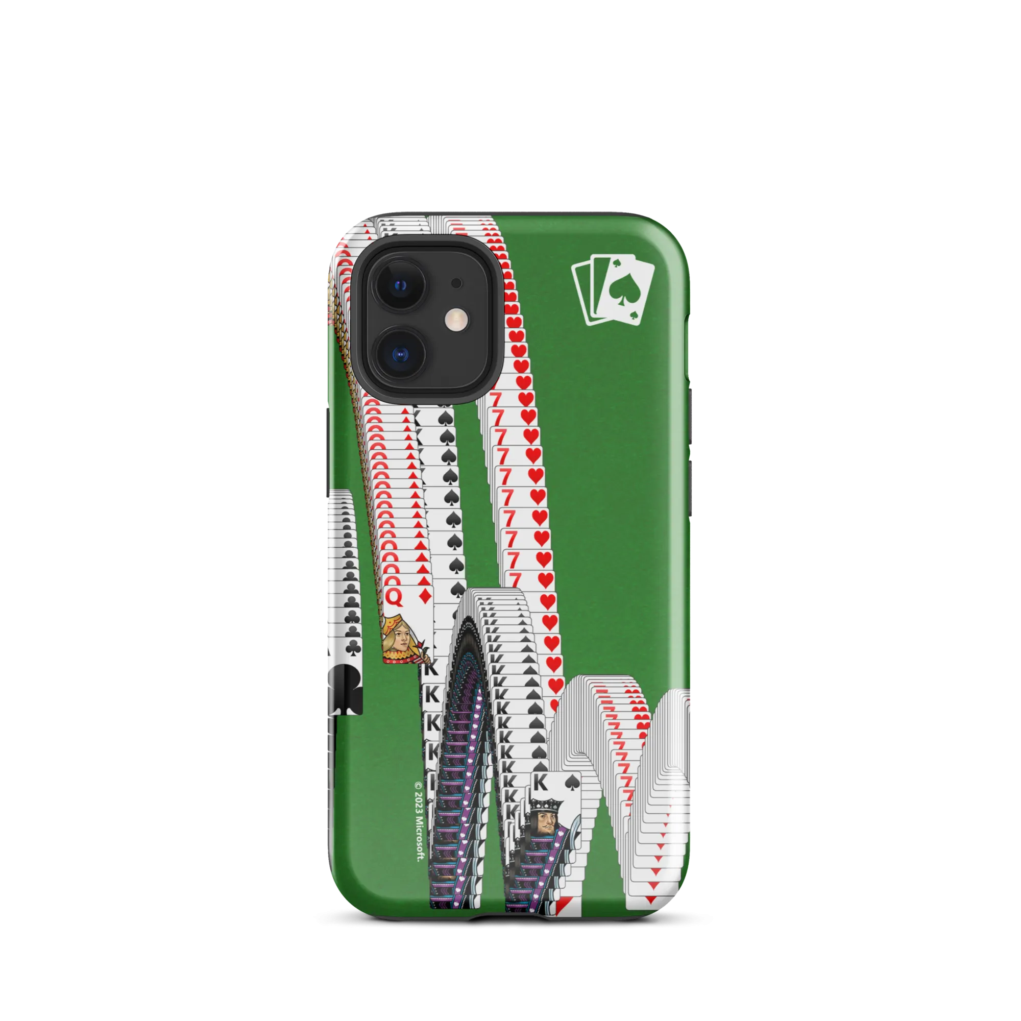 Microsoft Solitaire Bouncing Cards Tough Phone Case - iPhone