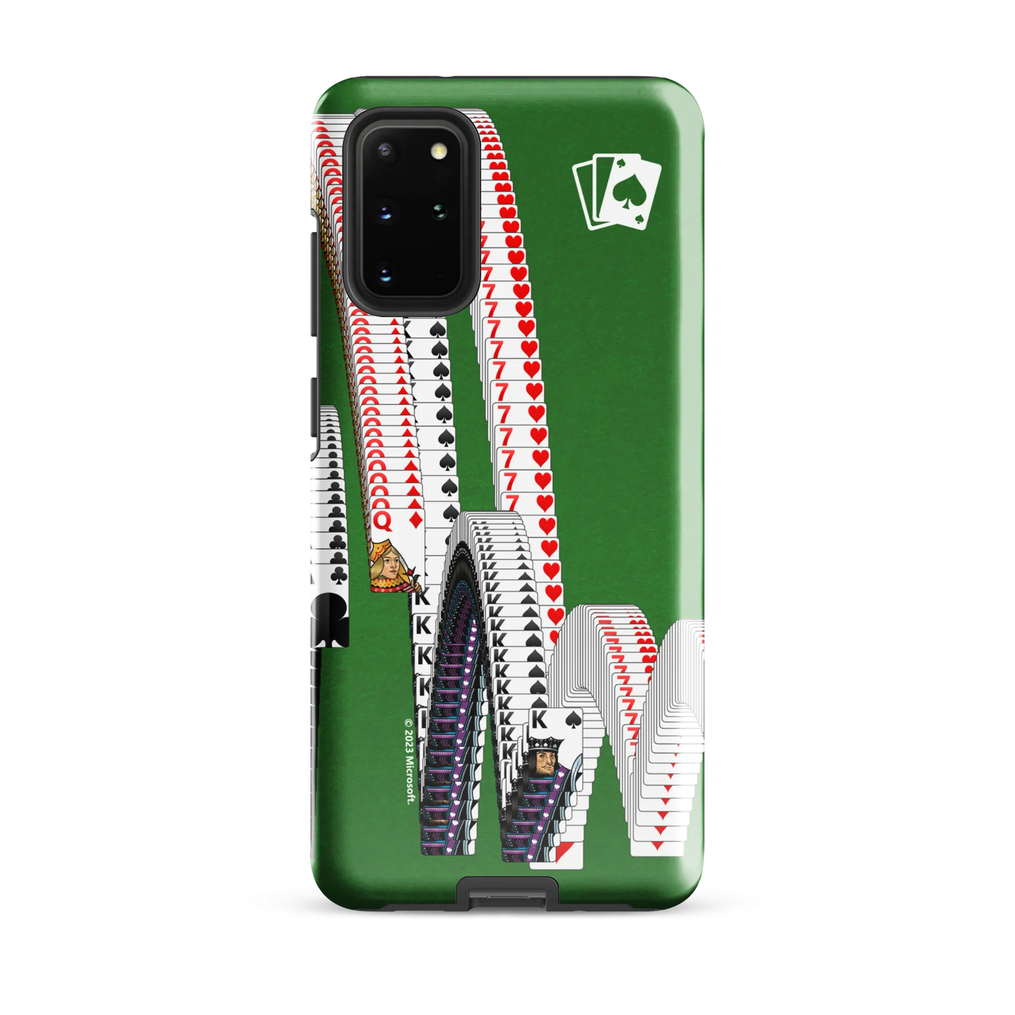 Microsoft Solitaire Bouncing Cards Tough Phone Case - Samsung