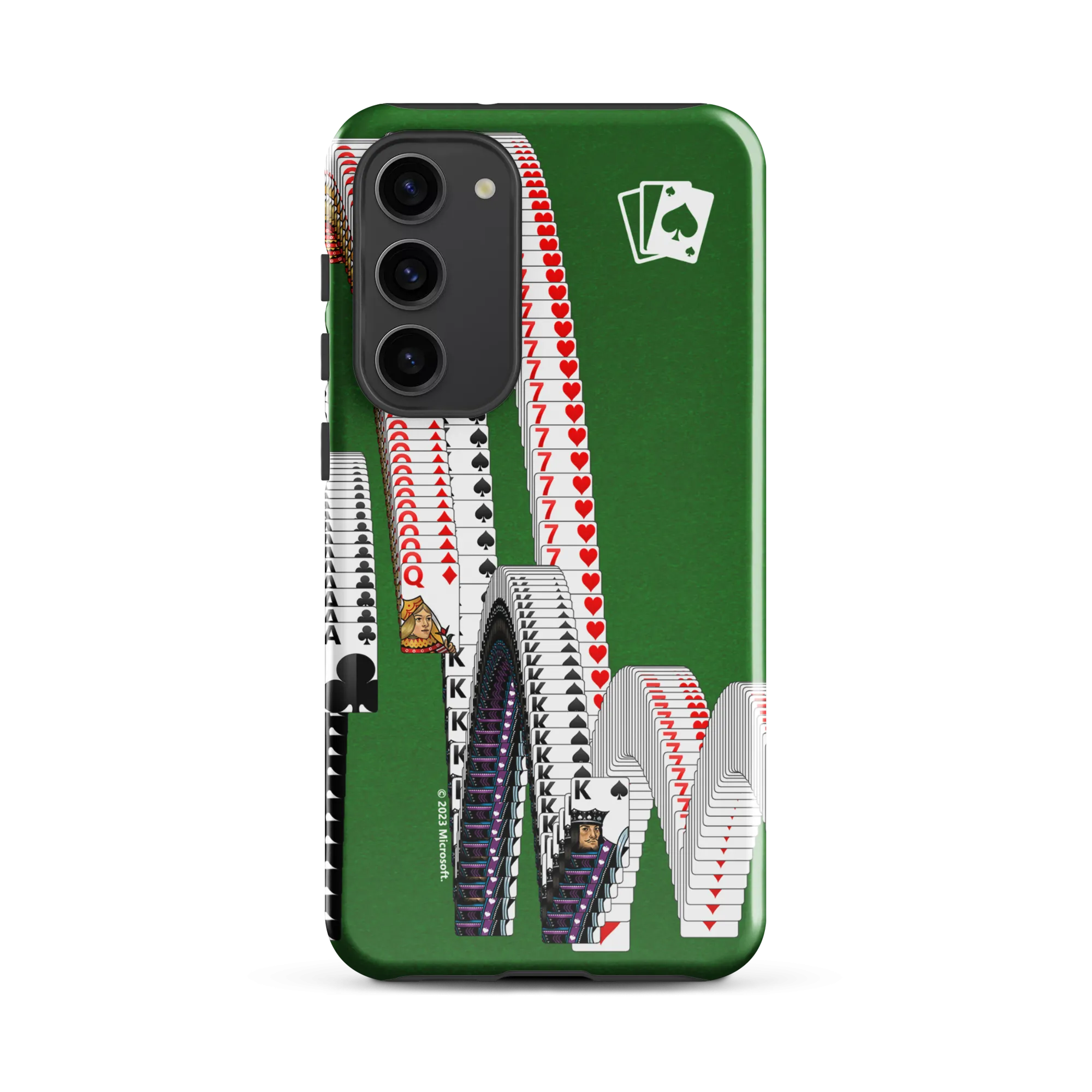 Microsoft Solitaire Bouncing Cards Tough Phone Case - Samsung