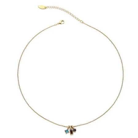 Multicolor CZ Chain Necklace