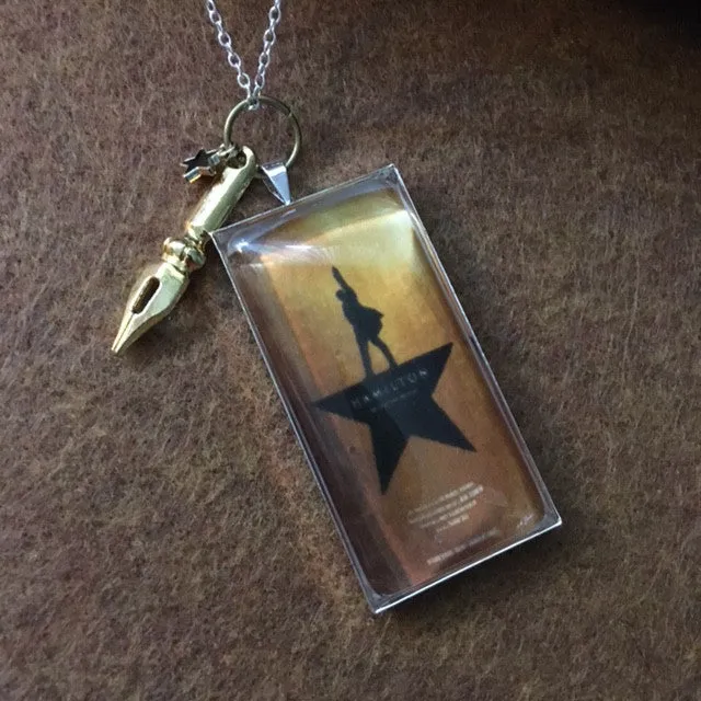 Necklace/famous Broadway play jewelry/Playbills and book jackets