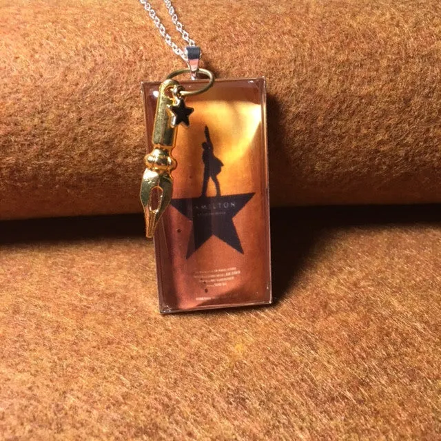 Necklace/famous Broadway play jewelry/Playbills and book jackets