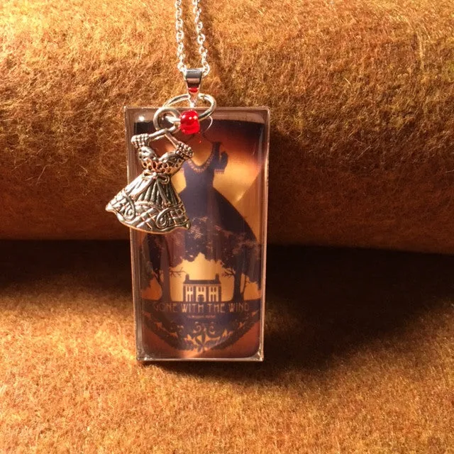 Necklace/famous Broadway play jewelry/Playbills and book jackets